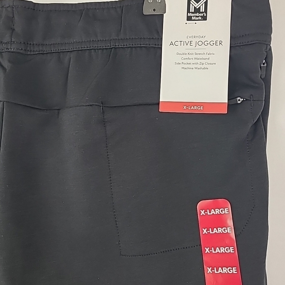 NWT Member's Mark Men's Everyday Active Jogger Black Sz XL - Picture 6 of 6